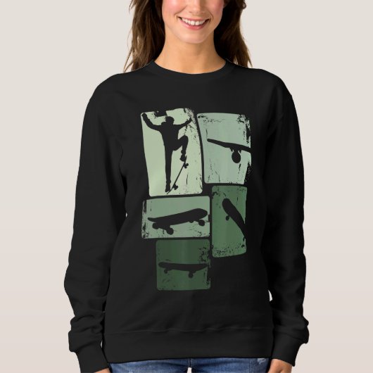Sweatshirt Skate Skate Skate Retro Skateboard pour les enfant (Devant)