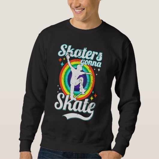 Sweatshirt Skate Skateboard Old School Patinage 3 (Devant)
