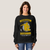 Sweatshirt Skate Skateboard Old School Skate Skateboarder (Devant entier)
