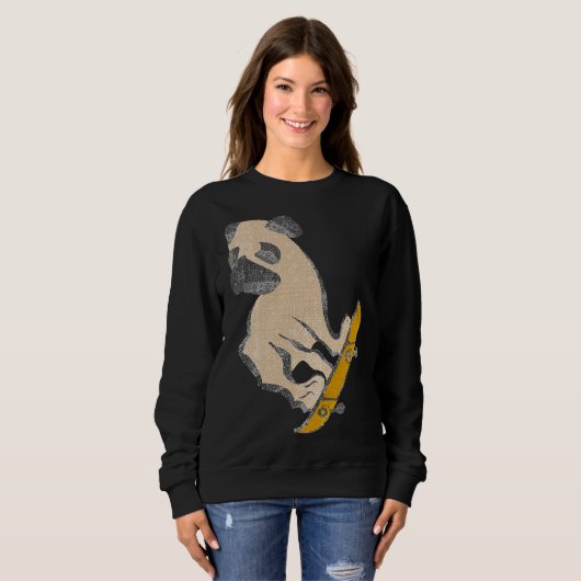 Sweatshirt Skateboard Carlin Chien Skateboard Chien Chien Chi (Devant entier)