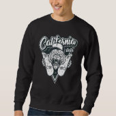 Sweatshirt Skateboard Père Noël Cruz California Palm Tree Str (Devant)