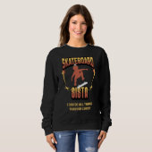 Sweatshirt SKATEBOARD SISTA Afro Skateboard Christian (Devant entier)