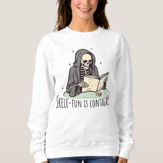 Sweatshirt Skele fun est contagieux (Devant)