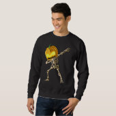 Sweatshirt Skeleton Dab Halloween (Devant entier)