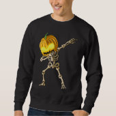 Sweatshirt Skeleton Dab Halloween (Devant)