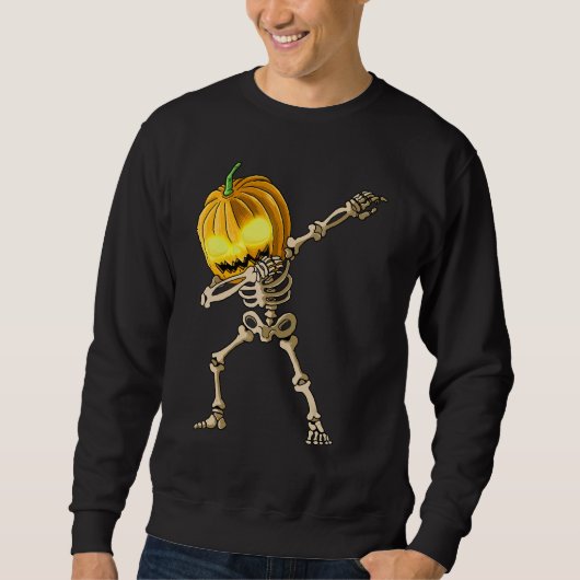 Sweatshirt Skeleton Dab Halloween (Devant)