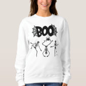 Sweatshirt Skeleton d'Halloween 1 (Devant)
