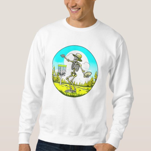 Sweatshirt Skeleton Disque Golf (Devant)