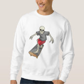 Sweatshirt Skeleton en skateboard (Devant)