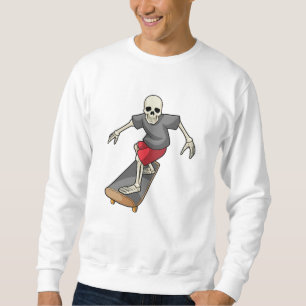 Sweatshirt Skeleton en skateboard