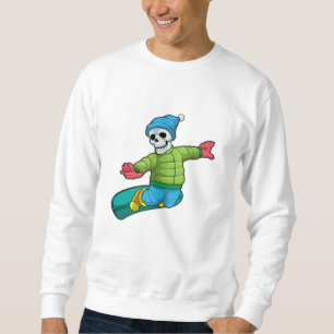Sweatshirt Skeleton en Snowboard avec Snowboard