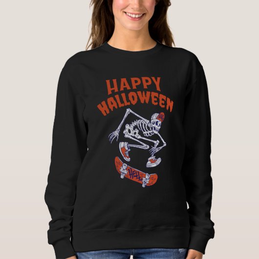 Sweatshirt Skeleton Halloween (Devant)