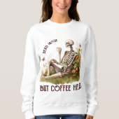 SWEATSHIRT SKELETON HALLOWEEN AVEC CAFÉ (Devant)