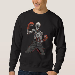 Sweatshirt Skeleton Muay Thai Halloween Kickboxing MIXED MART