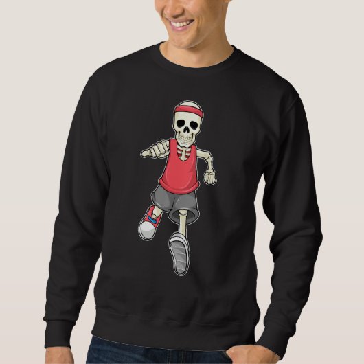 Sweatshirt Skeleton Running Sports Headband (Devant)