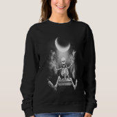 Sweatshirt Skeleton Swinging Moon Rock (Devant)