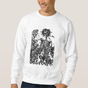 Sweatshirt Skeletons et Rose