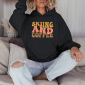 Sweatshirt Ski alpin rétro et café