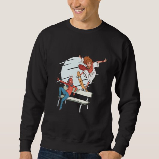 Sweatshirt Ski Conception Avec Jesus Grind (Devant)