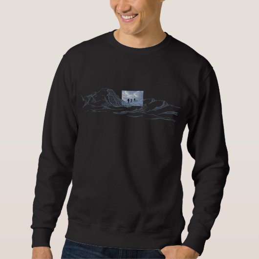 Sweatshirt Ski De Fond, Skier, Ski Tourisme (Devant)