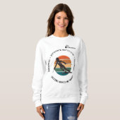 Sweatshirt Ski de masse, Colorado - Femme Skier, Texte noir (Devant entier)
