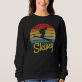 Sweatshirt Ski de style rétro (Devant)