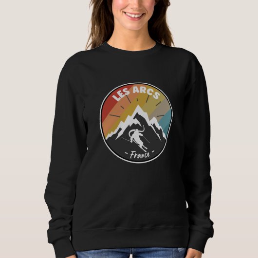 Sweatshirt Ski En France Les Arcs (Devant)
