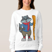 Sweatshirt Ski Racoon (Devant)