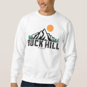 Sweatshirt Ski Retro Buck Hill (Devant)