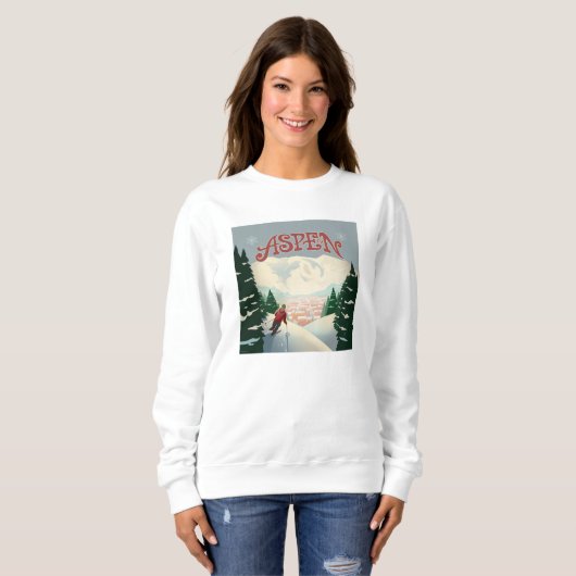 Sweatshirt Skier d'Aspen | Colorado (Devant entier)