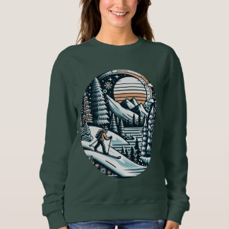 Sweatshirt Skier et hiver