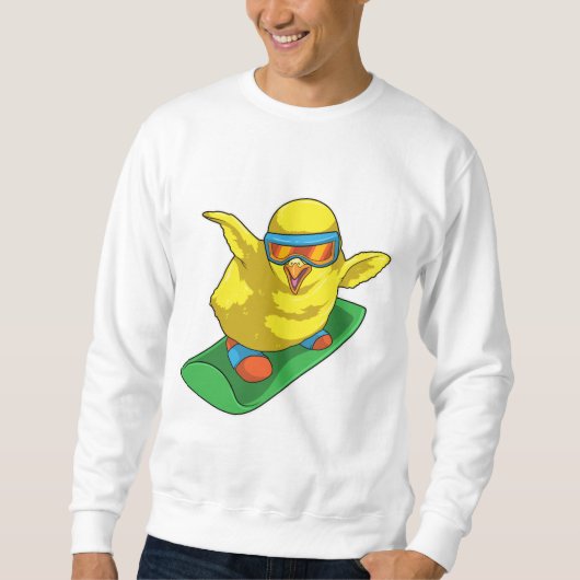 Sweatshirt Skieuse Snowboardeuse Snowboard (Devant)