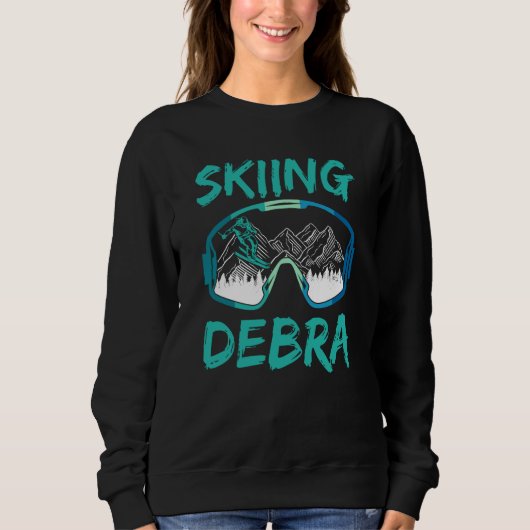 Sweatshirt Skiing Debra Winter Sports Ski Hobby Skier (Devant)