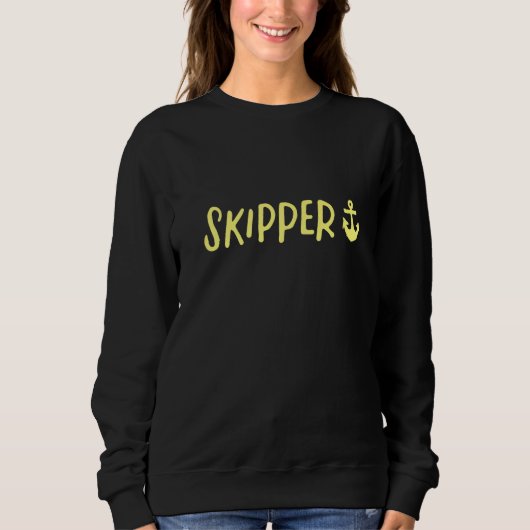 Sweatshirt Skipper  Boat Sailing  2 (Devant)