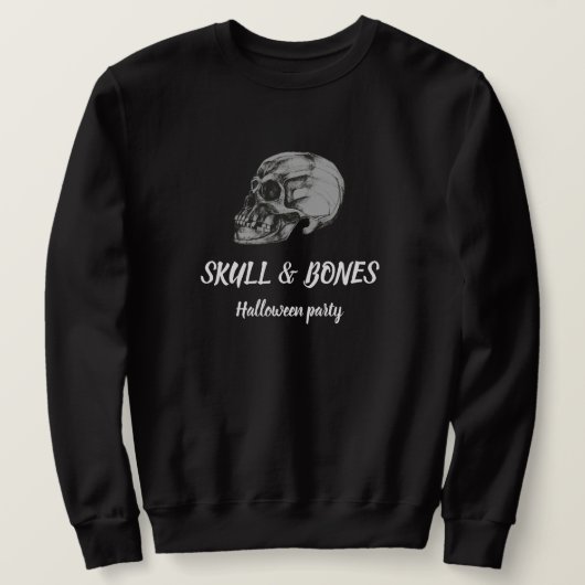 Sweatshirt Skull & Bones Halloween (Design devant)