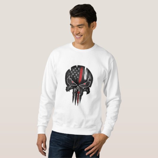 Sweatshirt Skull Flag Power (Devant entier)