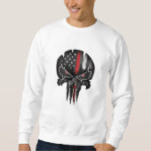 Sweatshirt Skull Flag Power (Devant)