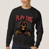 Sweatshirt Skull Skeleton Graphic Illustration A  Horror Hard (Devant)