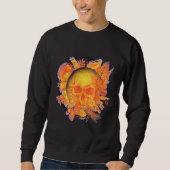 Sweatshirt Skulls and Blooms Rustic (Devant)