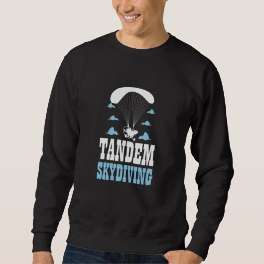 Sweatshirt Skydive Parachute Parachutist Skydiver Tandem Skyd (Devant)