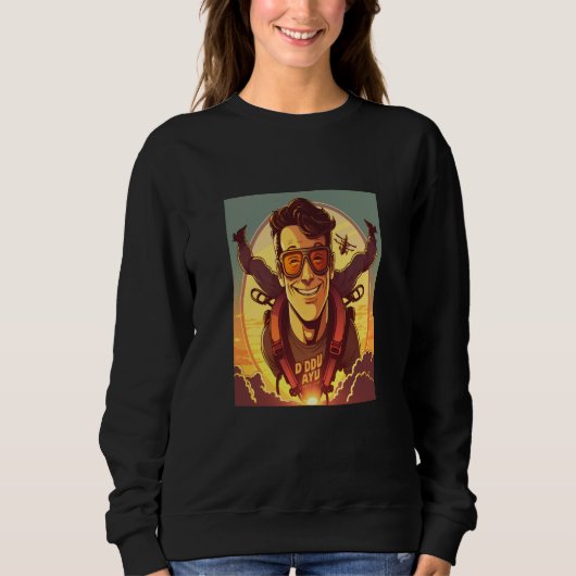Sweatshirt Skydiving Instructor Sunset Skydiving Dad  1 (Devant)
