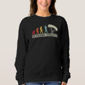 Sweatshirt Skydiving  Retro Vintage Skydiver Evolution (Devant)