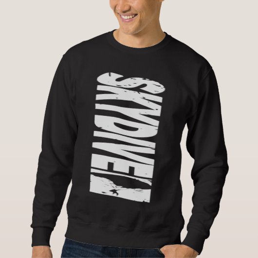 Sweatshirt Skydiving Skydiver  Parachute BASE Jump Plane (Devant)