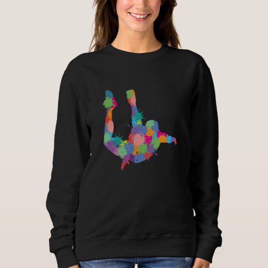 Sweatshirt Skydiving Splash Skydiver Parachute BASE Jump Plan (Devant)