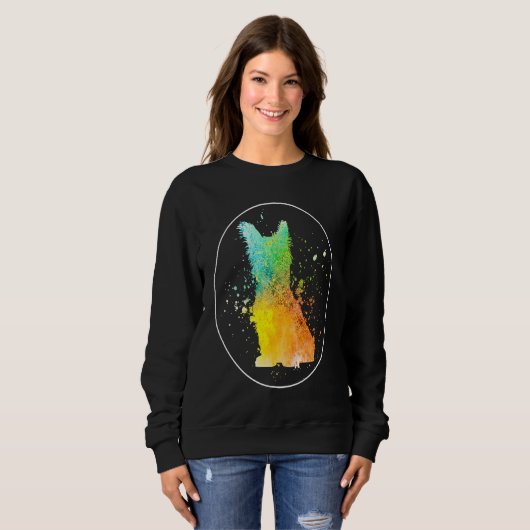 Sweatshirt Skye Terrier Vintage 1 (Devant entier)
