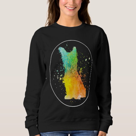 Sweatshirt Skye Terrier Vintage  1 (Devant)