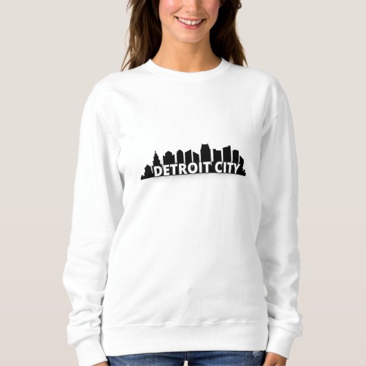 Sweatshirt Skyline de Detroit City (Devant)