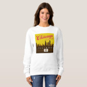 Sweatshirt Skyline de l'Illinois (Devant entier)