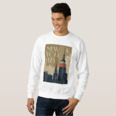 Sweatshirt Skyline de New York (Devant entier)