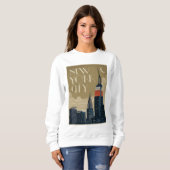 Sweatshirt Skyline de New York (Devant entier)